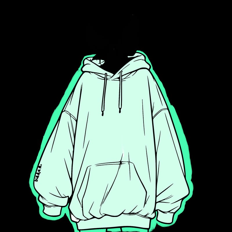 realistic girl with a oversized sweatshirt on and a bun