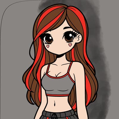 girl with crop top