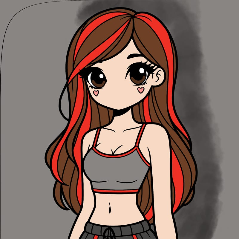 girl with crop top