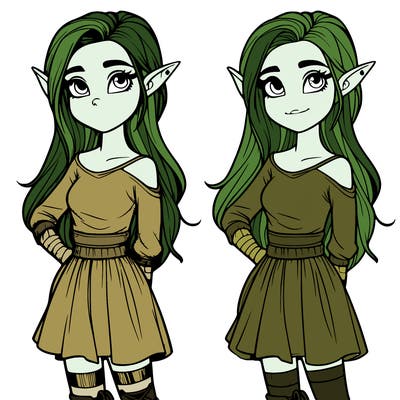 realistic girl elf