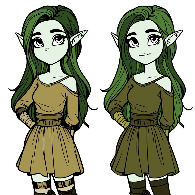 realistic girl elf