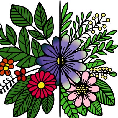 flowers split