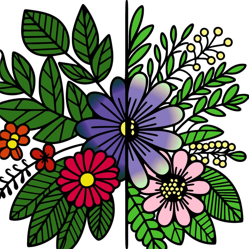 flowers split