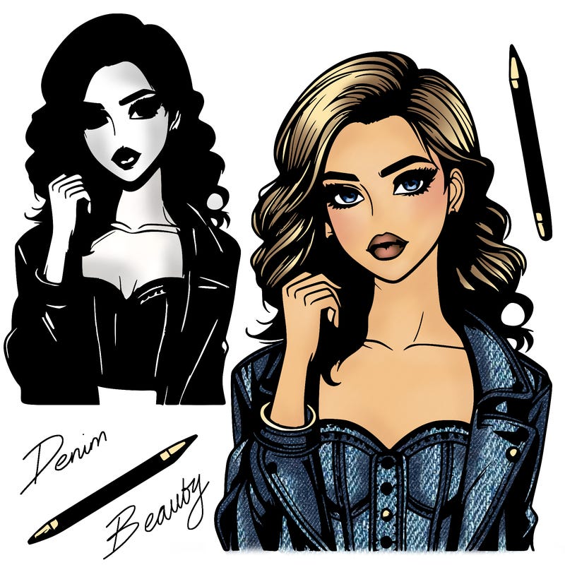 realistic fashion girl