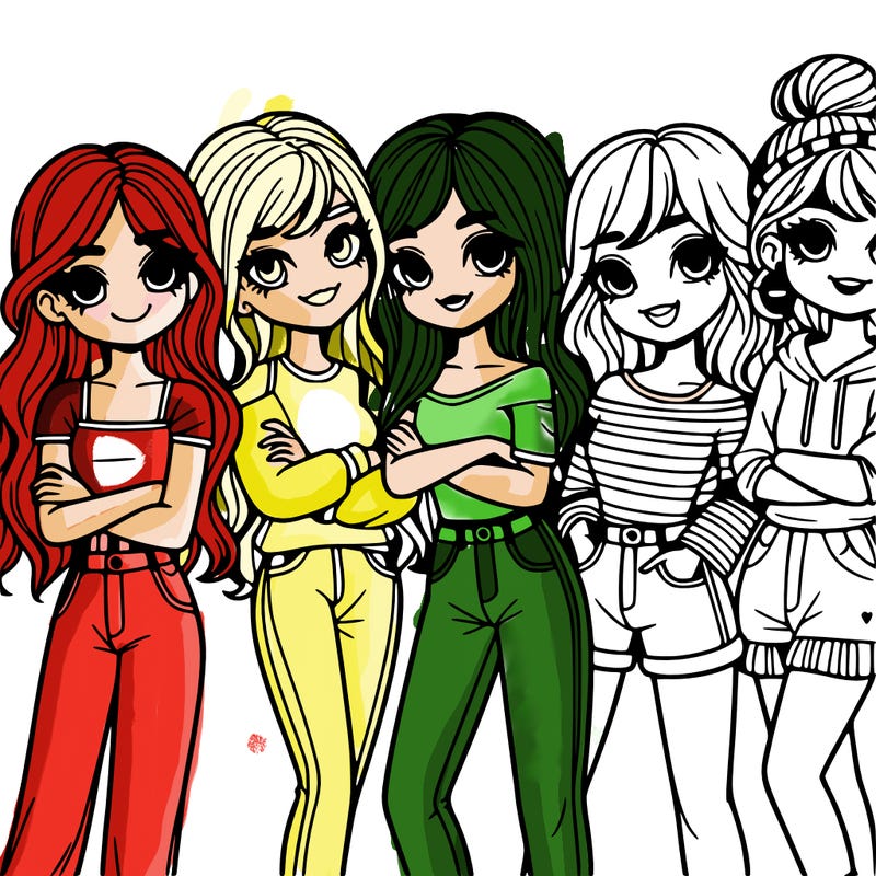 group of girl friends