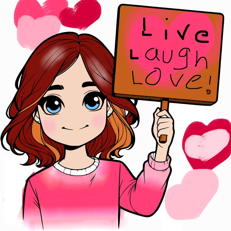 realistic girl holding up a sign