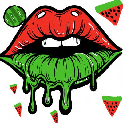 lips that look realistic and drip