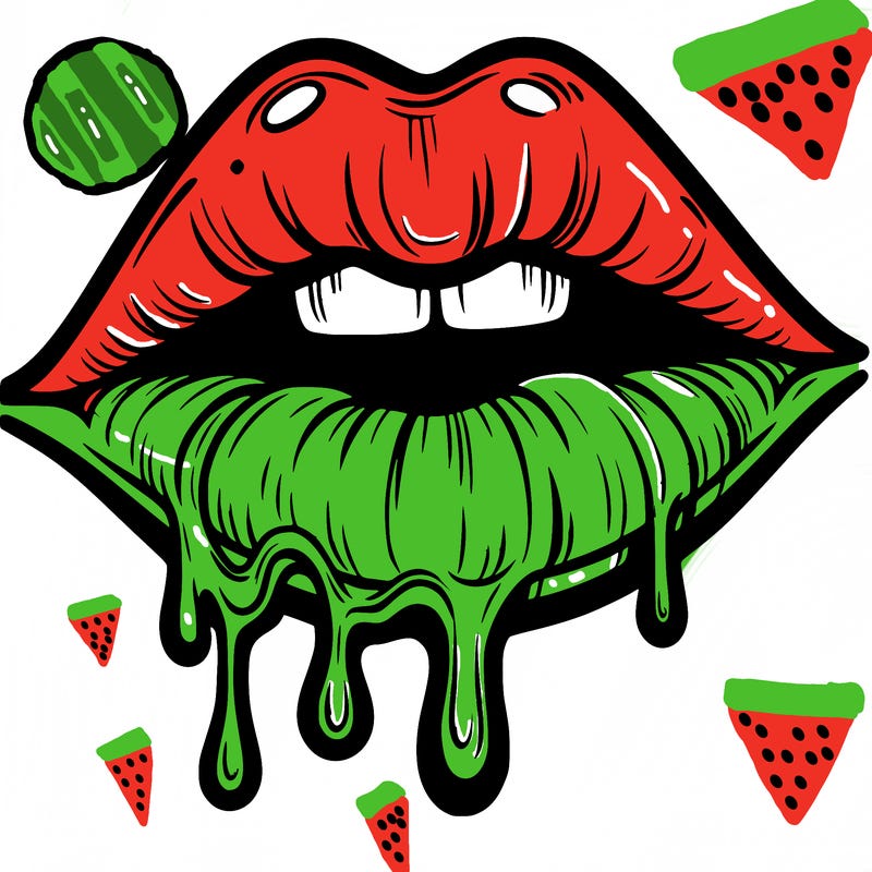 lips that look realistic and drip