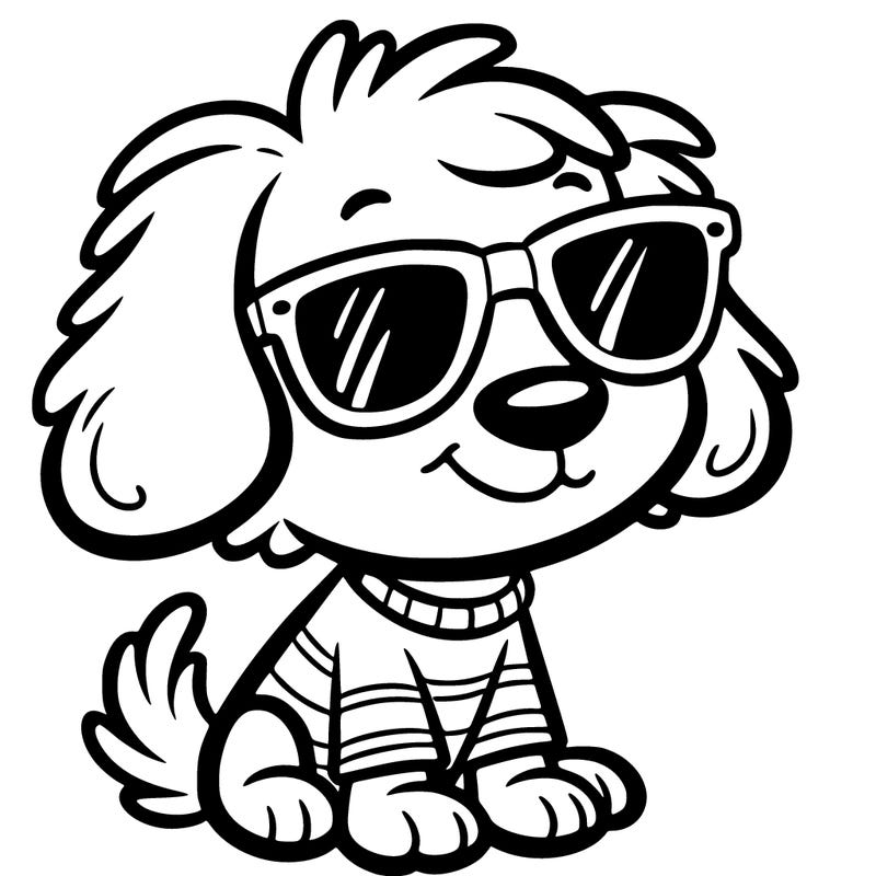 dog with sunglasses