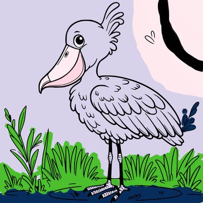 shoebill stork