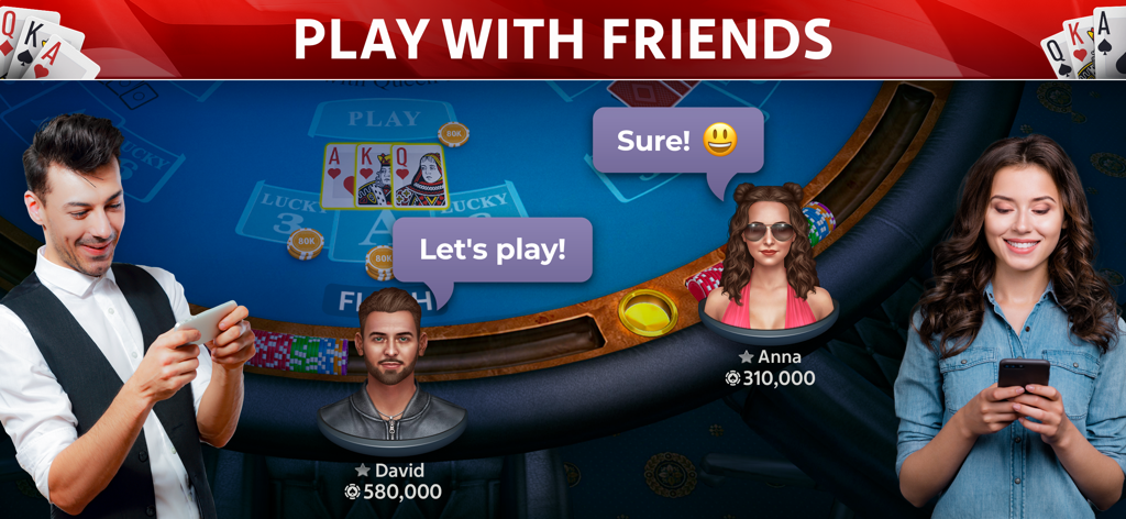 Players chatting and competing in the Set Poker by Pokerist social multiplayer mode.