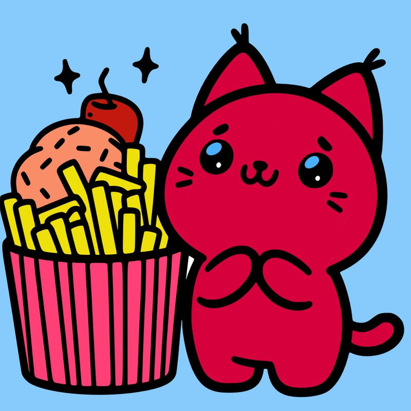 cute food cat