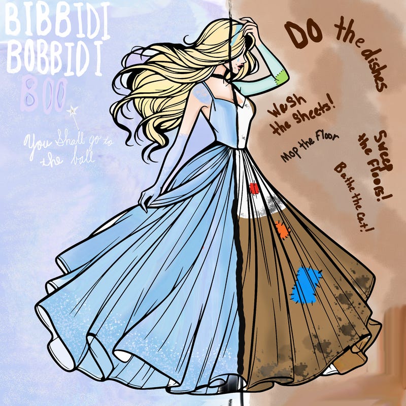 realistic woman with dress flowing in the wind