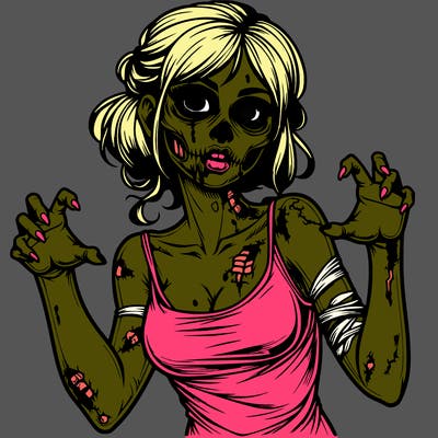 realistic zombie girl