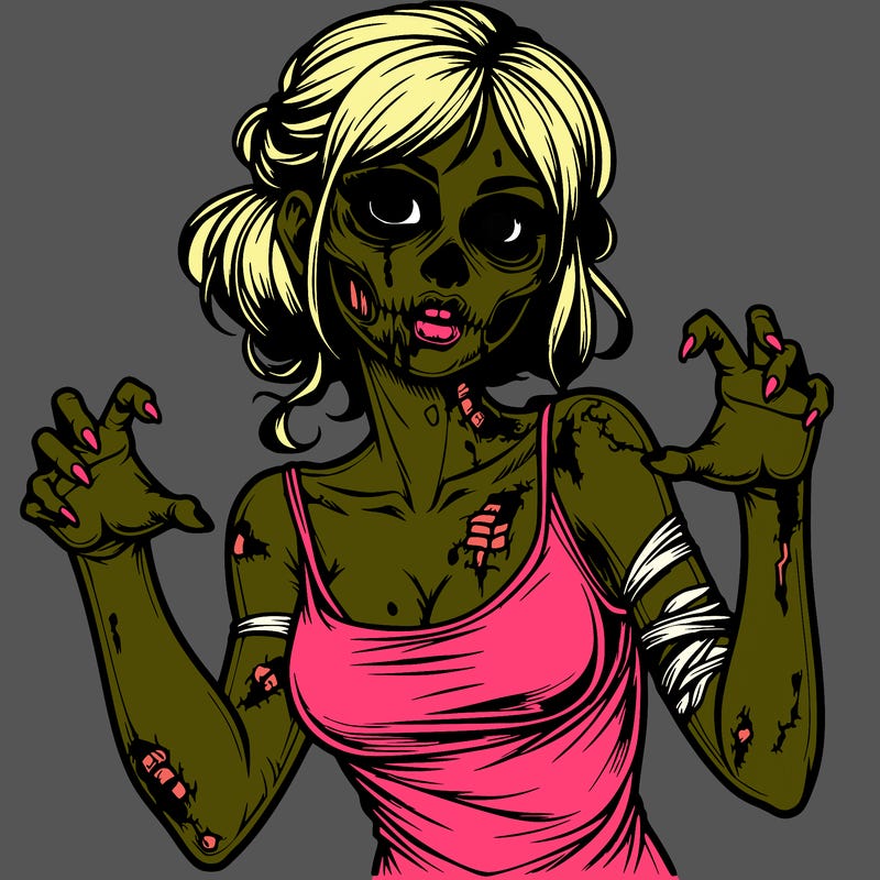 realistic zombie girl