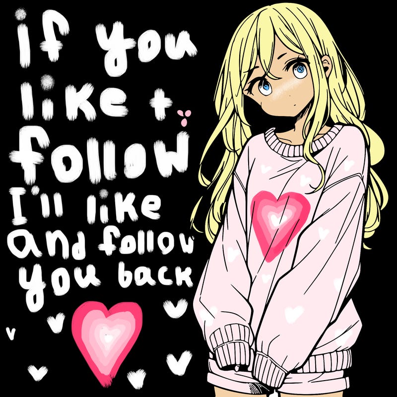 manga teen girl  in a sweater and baggy pants