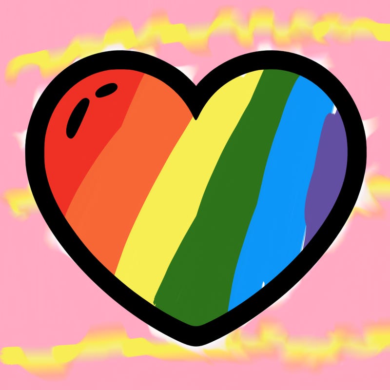 a blank heart