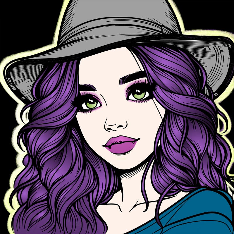 realistic girl with hat