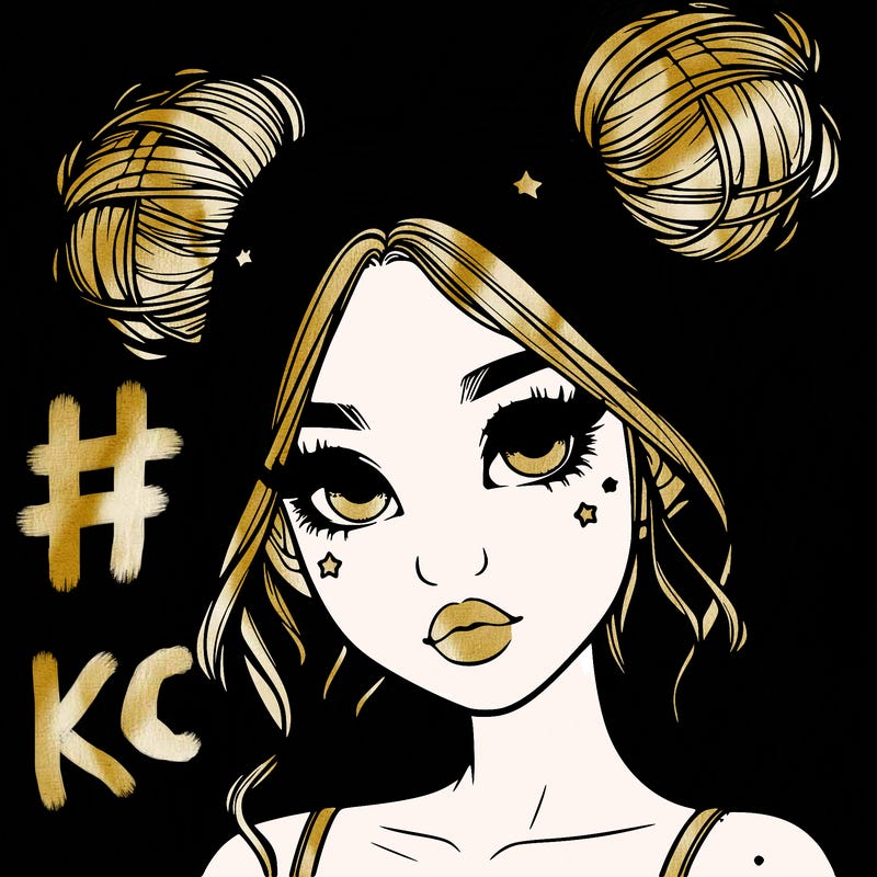 realistic girl with space buns