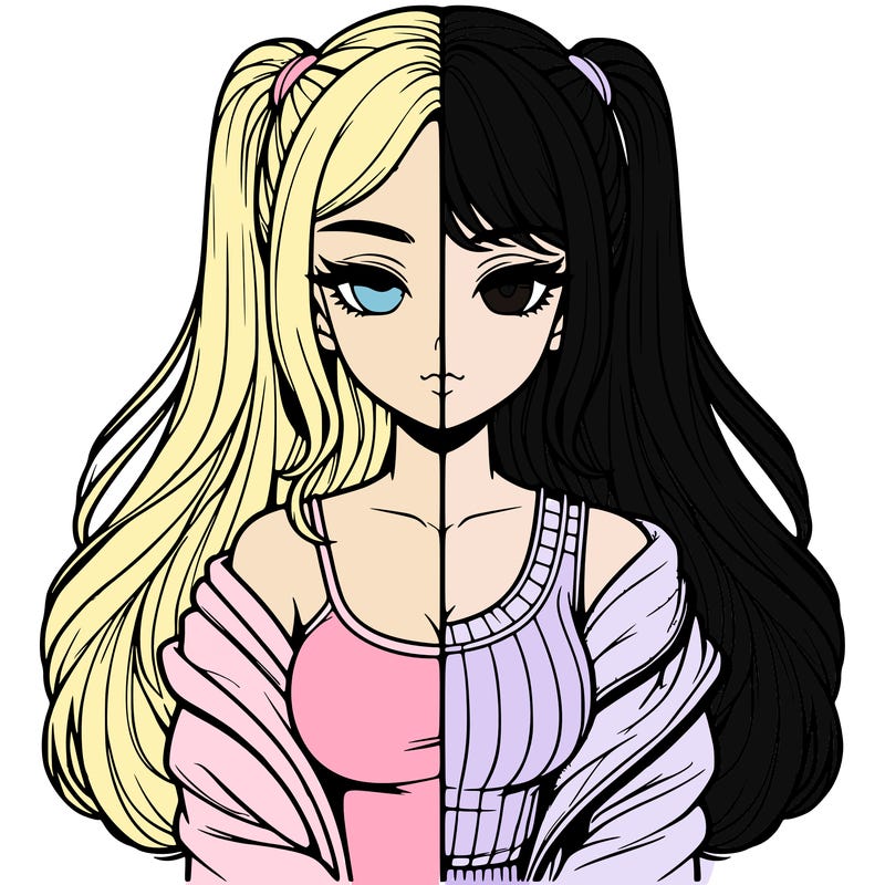 realistic girl split