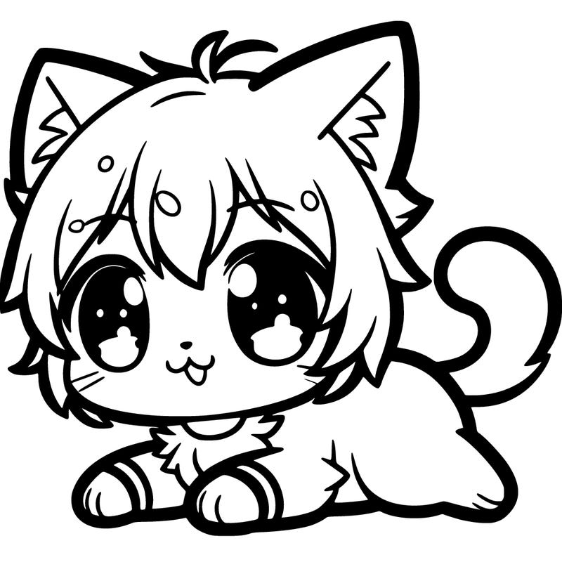 cute anime cat