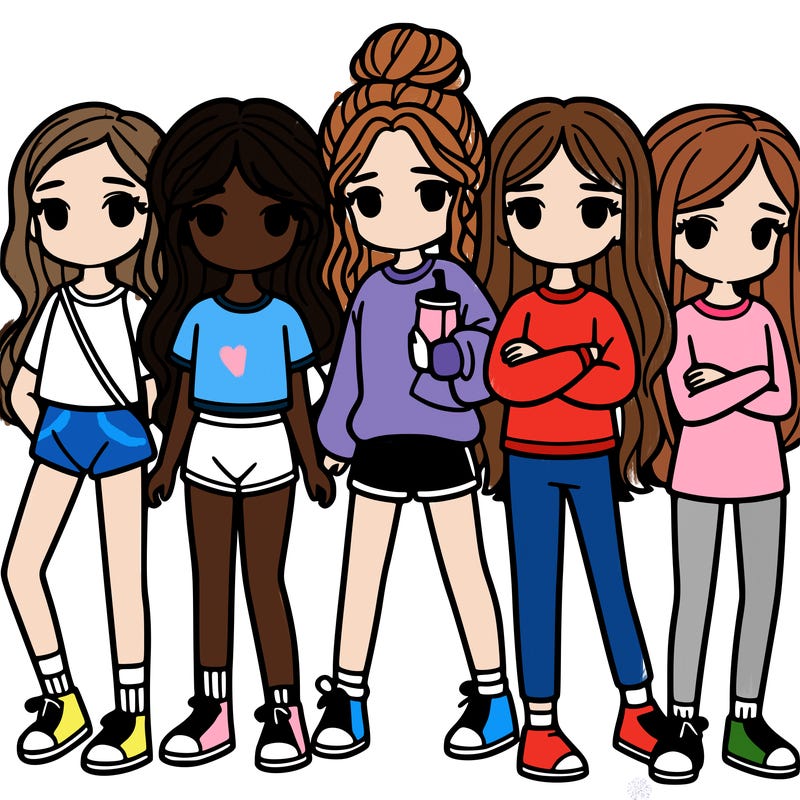 a group of girl's