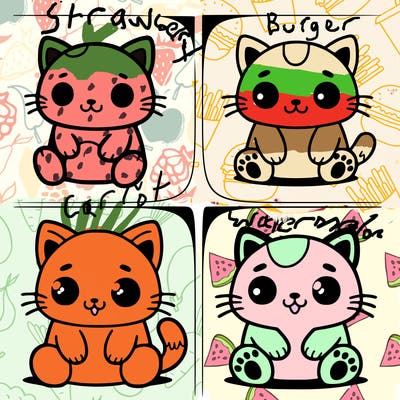 split in 4 cat