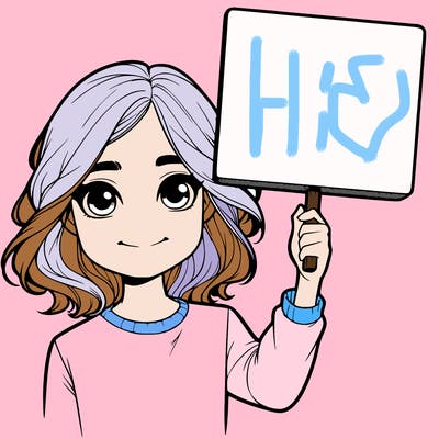 realistic girl holding up a sign