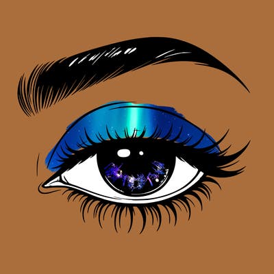 eye closed realistic