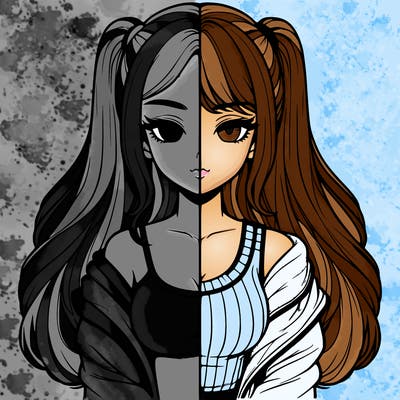 realistic girl split