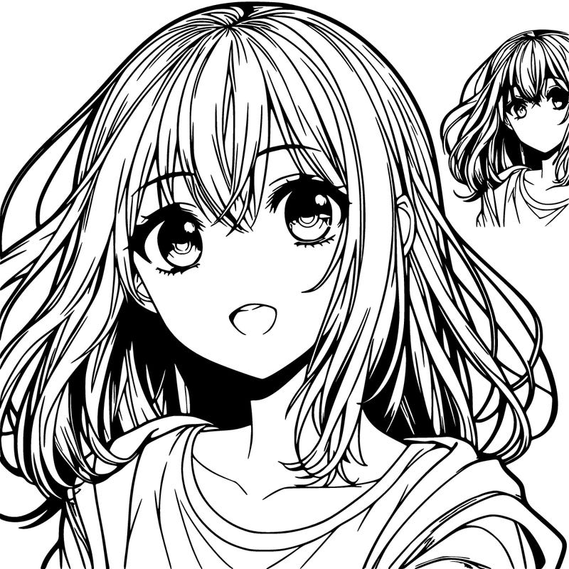 realistic anime girl