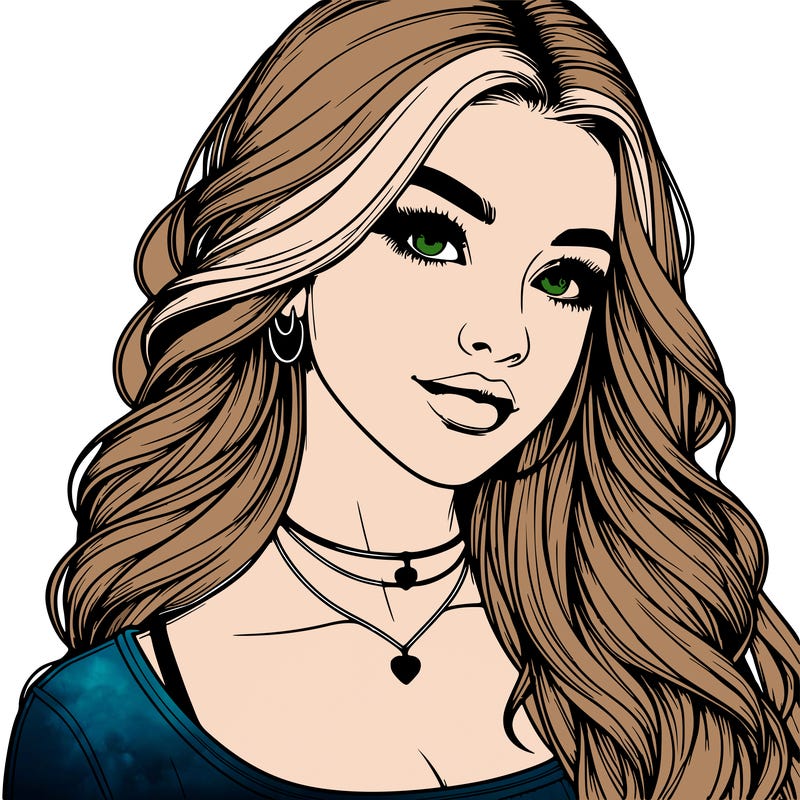 detailed realistic girl