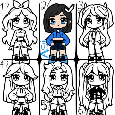 divisions into four girl