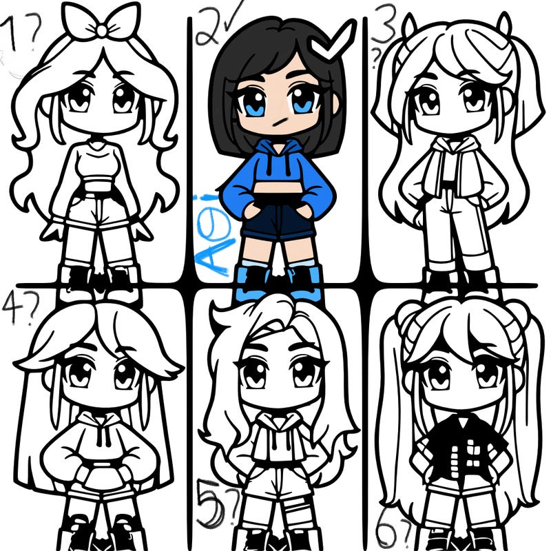 divisions into four girl