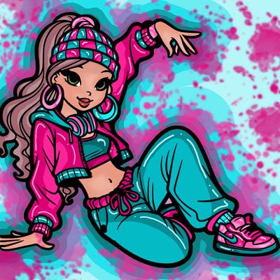 hip-hop dance girl