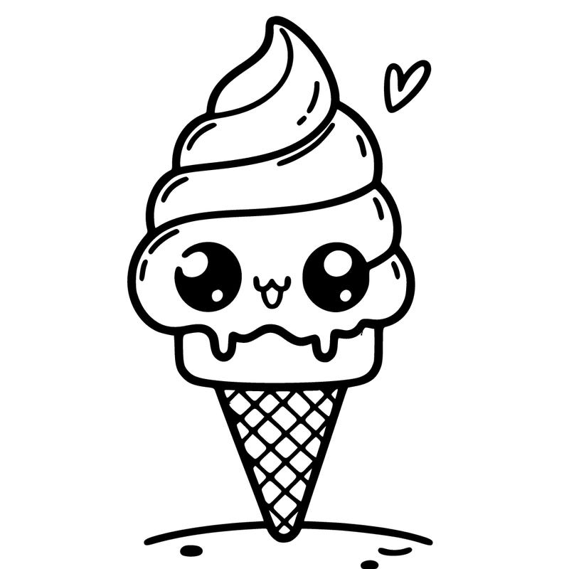 a cute ice cream