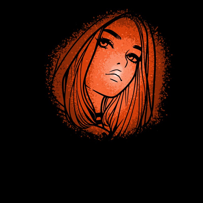 a realistic girl in a hoodie