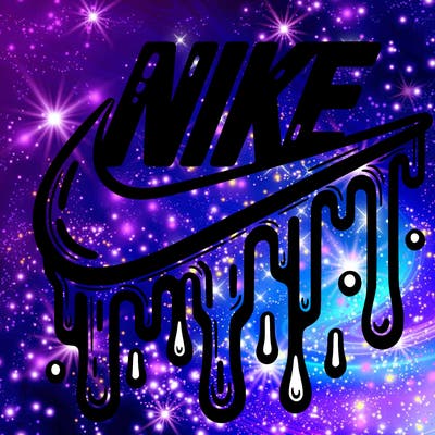 dripping nike logo