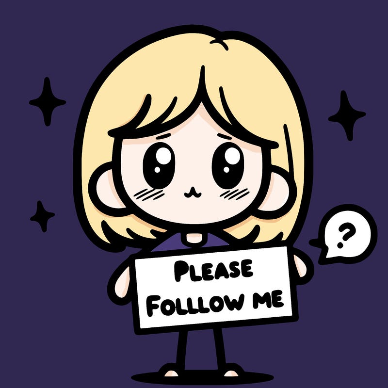 please follow me