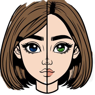 realistic girl split