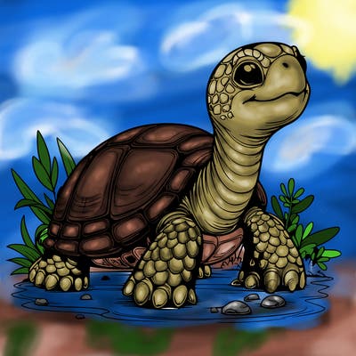 realistic turtle