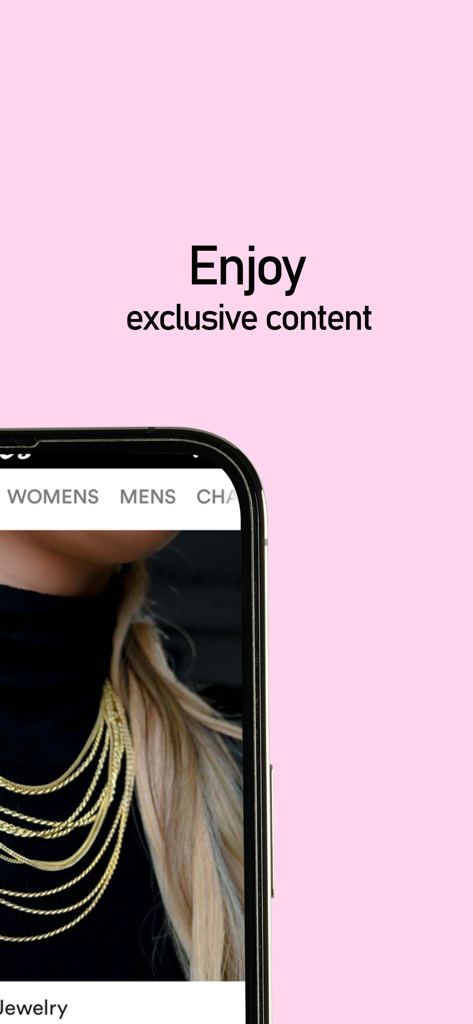 Gold Presidents - Gold Presidents mobile app promoting exclusive content and layered gold chains