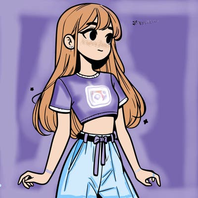 girl in a cute crop top