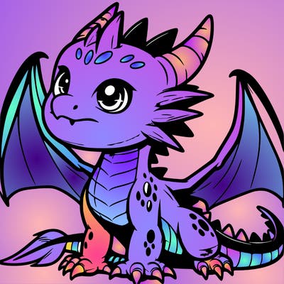 fierce baby night dragon