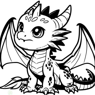 fierce baby night dragon