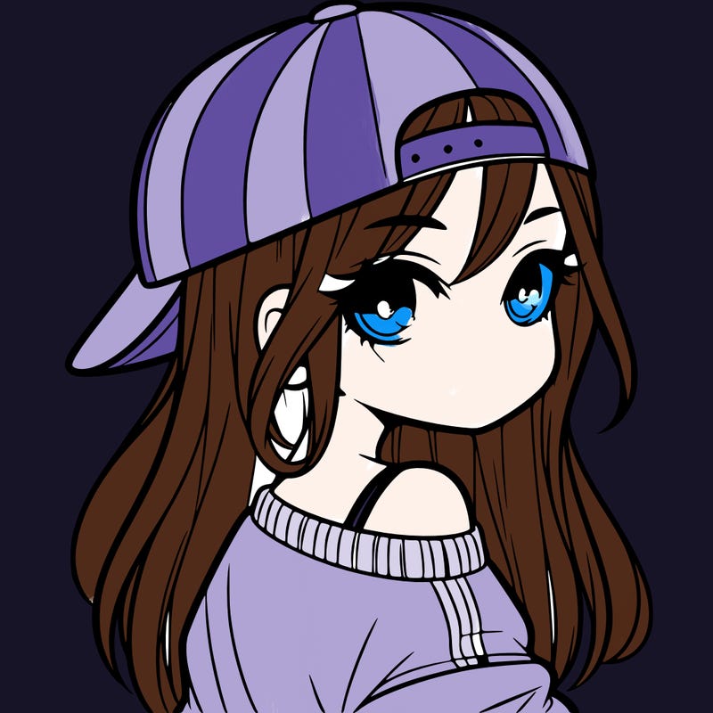 girl with a backward hat on