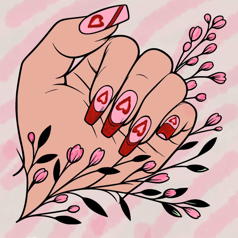 nails with french tip