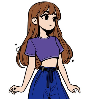 girl in a cute crop top