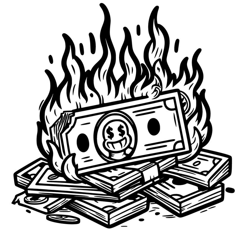 burning money