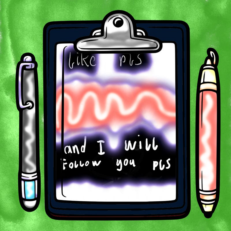 blank clip board with pen